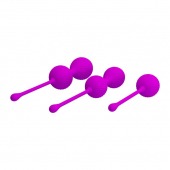 Набор лиловых вагинальных шариков Kegel Ball - Baile
