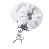 Наручники с белой меховой опушкой - ToyFa - купить с доставкой в Ноябрьске