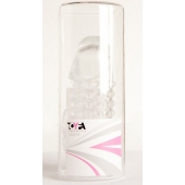 Гелевая прозрачная насадка с 2 отростками - 13 см. - Toyfa Basic - в Ноябрьске купить с доставкой