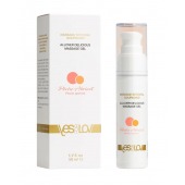 Универсальный массажный гель-смазка Allover Delicious Massage Gel с ароматом персика и аброкоса - 50 мл. - YESforLOV - купить с доставкой в Ноябрьске