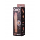 Телесная насадка-удлинитель из неоскин - 19,5 см. - LOVETOY (А-Полимер) - в Ноябрьске купить с доставкой