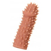 Телесная насадка на фаллос с имитацией шипов KOKOS Extreme Sleeve 07 - 14,7 см. - KOKOS - в Ноябрьске купить с доставкой