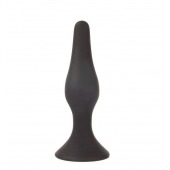 Чёрная анальная пробка Sex Expert - 11 см. - Sex Expert