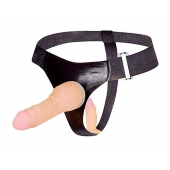 Страпон с вагинальной пробкой - 16,5 см. - Erowoman-Eroman - купить с доставкой в Ноябрьске