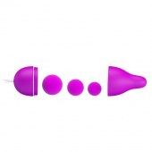 Лиловое вагинальное яйцо с утяжеляющими шариками Kegel Ball - Baile