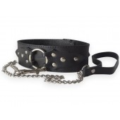 Широкий кожаный ошейник в готическом стиле - Sitabella - купить с доставкой в Ноябрьске