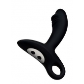 Черный силиконовый анальный вибромассажер Erokey - Erokay - в Ноябрьске купить с доставкой