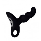 Черный силиконовый анальный вибромассажер-ёлочка Erokey - Erokay - в Ноябрьске купить с доставкой