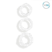 Набор из 3 прозрачных эрекционных колечек - Erowoman-Eroman - в Ноябрьске купить с доставкой