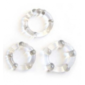 Набор из 3 прозрачных эрекционных колечек - Erowoman-Eroman - в Ноябрьске купить с доставкой