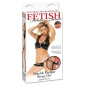 Черный податливый страпон Posable Partner Strap-On - 17,8 см. - Pipedream - купить с доставкой в Ноябрьске