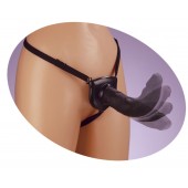 Черный податливый страпон Posable Partner Strap-On - 17,8 см. - Pipedream - купить с доставкой в Ноябрьске