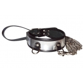 Стильный ошейник с металлическим блеском и поводком - Sitabella - купить с доставкой в Ноябрьске