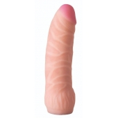 Телесная изогнутая насадка на Harness с коннектором BLACK LINE - 17 см. - LOVETOY (А-Полимер) - купить с доставкой в Ноябрьске