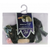 Черный пояс-трусики с двумя насадками Soft-Dolli - 16,5 и 10,5 см. - LOVETOY (А-Полимер) - купить с доставкой в Ноябрьске