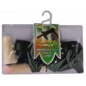 Черный пояс-трусики с двумя насадками  Экзотик-Linda  - 15,5 и 10,5 см. - LOVETOY (А-Полимер) - купить с доставкой в Ноябрьске