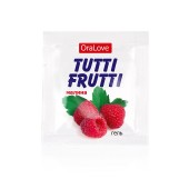 Пробник гель-смазки Tutti-frutti с малиновым вкусом - 4 гр. - Биоритм - купить с доставкой в Ноябрьске
