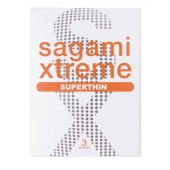Ультратонкие презервативы Sagami Xtreme SUPERTHIN - 3 шт. - Sagami - купить с доставкой в Ноябрьске