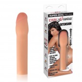 Телесная реалистичная насадка для увеличения члена - 20 см. - Erotic Fantasy - в Ноябрьске купить с доставкой