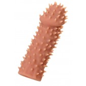 Телесная реалистичная насадка KOKOS Extreme Sleeve 07 с дополнительной стимуляцией - 12,7 см. - KOKOS - в Ноябрьске купить с доставкой