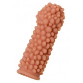 Телесная реалистичная насадка KOKOS Extreme Sleeve 08 с дополнительной стимуляцией - 12,7 см. - KOKOS - в Ноябрьске купить с доставкой