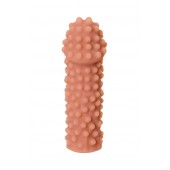 Телесная реалистичная насадка KOKOS Extreme Sleeve 10 с дополнительной стимуляцией - 14,7 см. - KOKOS - в Ноябрьске купить с доставкой