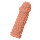 Телесная реалистичная насадка KOKOS Extreme Sleeve 10 с дополнительной стимуляцией - 14,7 см. - KOKOS - в Ноябрьске купить с доставкой