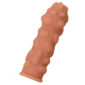 Телесная реалистичная насадка KOKOS Extreme Sleeve 11 с дополнительной стимуляцией - 12,7 см. - KOKOS - в Ноябрьске купить с доставкой