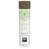 Массажное масло с ароматом лотоса с добавлением кокосового масла - 100 мл. - Shiatsu - купить с доставкой в Ноябрьске