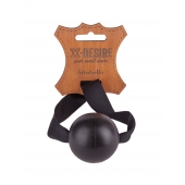 Черный кляп-шар на ремешках с пряжками - Sitabella - купить с доставкой в Ноябрьске