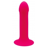 Ярко-розовый фаллоимитатор двойной плотности Hitsens 2 - 16,7 см. - Adrien Lastic