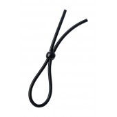 Черное лассо на пенис с одной бусиной - A-toys - в Ноябрьске купить с доставкой