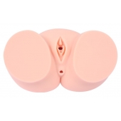 Мастурбатор-полуторс Cherry с вибрацией и двумя любовными тоннелями - KOKOS - в Ноябрьске купить с доставкой