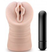 Телесный мастурбатор-вагина с вибропулей Ashley - Blush Novelties - в Ноябрьске купить с доставкой