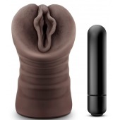 Коричневый мастурбатор-вагина Alexis - Blush Novelties - в Ноябрьске купить с доставкой