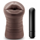 Коричневый мастурбатор-ротик Heather - Blush Novelties - в Ноябрьске купить с доставкой