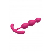 Розовый анальный стимулятор SILKY SMOOTH T-TEARDROP - 11 см. - Dream Toys