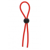 Красное эрекционное лассо с одной бусиной-утяжкой STRETCHY THIN LASSO - Dream Toys - в Ноябрьске купить с доставкой