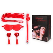 Пикантный набор БДСМ из 4 предметов в красном цвете - Notabu - купить с доставкой в Ноябрьске