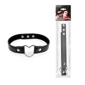 Черный ошейник с сердечком - Notabu - купить с доставкой в Ноябрьске