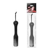 Черная шлепалка с узором под рептилию - 32 см. - Notabu - купить с доставкой в Ноябрьске