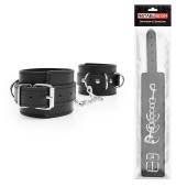 Черные оковы на регулируемых ремешках с цепочкой - Notabu - купить с доставкой в Ноябрьске