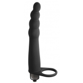 Черная вибронасадка для двойного проникновения Bramble - 16,5 см. - Lola Games - купить с доставкой в Ноябрьске