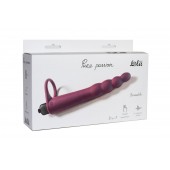 Бордовая вибронасадка для двойного проникновения Bramble - 16,5 см. - Lola Games - купить с доставкой в Ноябрьске