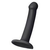 Черный фаллос на присоске Silicone Bendable Dildo S - 17 см. - Strap-on-me - купить с доставкой в Ноябрьске