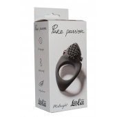 Черное эрекционное виброкольцо Pure Passion Midnight - Lola Games - в Ноябрьске купить с доставкой