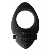 Черное эрекционное виброкольцо Pure Passion Midnight - Lola Games - в Ноябрьске купить с доставкой