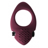Бордовое эрекционное виброкольцо Pure Passion Midnight - Lola Games - в Ноябрьске купить с доставкой