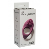 Бордовое эрекционное виброкольцо Pure Passion Moonshine - Lola Games - в Ноябрьске купить с доставкой