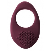 Бордовое эрекционное виброкольцо Pure Passion Moonshine - Lola Games - в Ноябрьске купить с доставкой